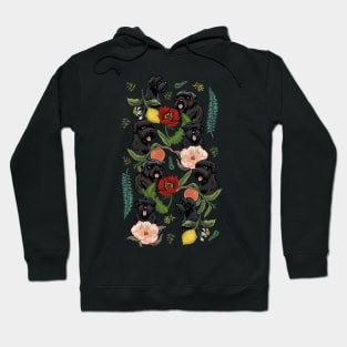 Botanical and Black Russian Terrier Hoodie